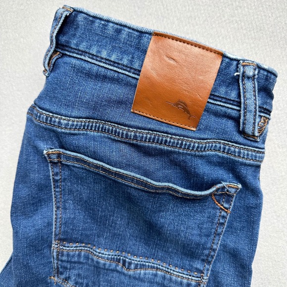 Tommy Bahama Other - Tommy Bahama Jeans Mens 34 Blue Medium Wash Straight Leg Stretch Denim Marlin